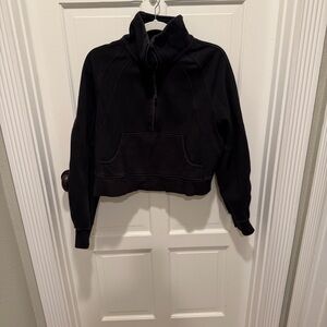 lululemon athletica Black scuba 1/4 zip